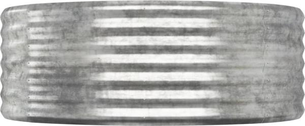 vidaXL vidaXL Donica ogrodowa, malowana proszkowo stal, 507x100x36 cm srebrna