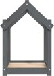 vidaXL vidaXL Legowisko dla psa, szare, 61x50x70 cm, lite drewno sosnowe