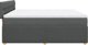 vidaXL Κρεβάτι Continental με στρώμα, σκούρο γκρι ύφασμα 180x200 εκ.