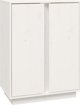 vidaXL Szafka, biala, 60x35x80 cm, lite drewno sosnowe