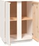 vidaXL Szafka, biala, 60x35x80 cm, lite drewno sosnowe