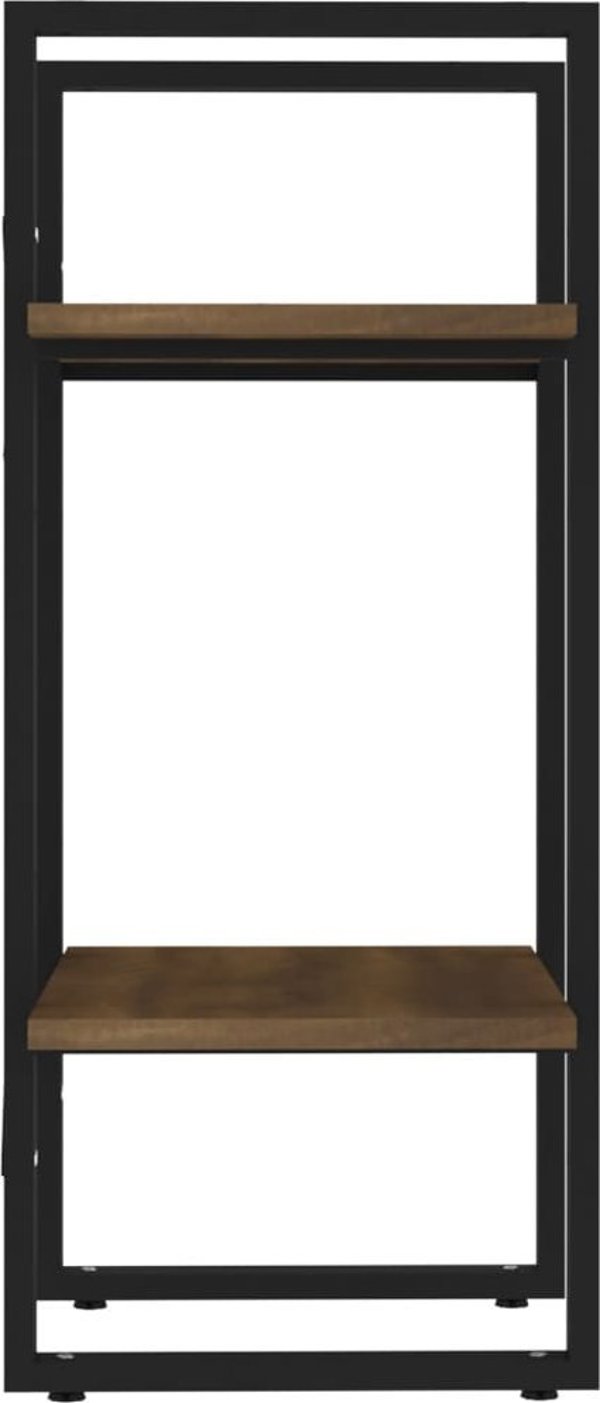 vidaXL Βιβλιοθήκη με 2 ράφια, καφέ δρυς, 40x30x70 cm