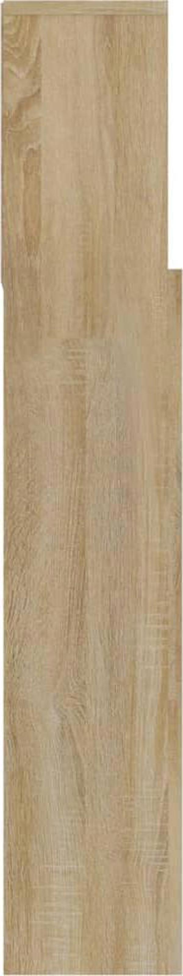 vidaXL Κεφαλάρι κρεβατιού με ράφια, δρυς Sonoma, 120x19x103,5 cm
