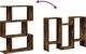 vidaXL Ράφι με διαχωριστικά, 3 επίπεδα, καπνισμένη δρυς, 70x24x97 εκ.