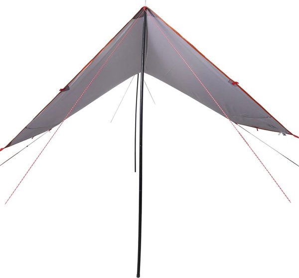 vidaXL Σκηνή κατασκήνωσης, πορτοκαλί, 430x380x210 cm, αδιάβροχη