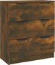 vidaXL Ντουλάπι, καπνιστή δρυς, 60x30x70 cm, υλικό ξύλου
