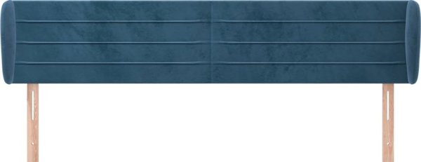 vidaXL Ζαγκλοβέκ uszak, σκούρο μπλε, 203x23x78/88 εκ., βελούδο
