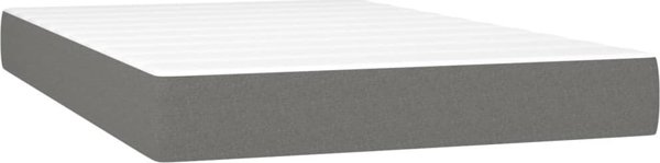 vidaXL Κοντινεντάλε Κρεβάτι 120x200cm Σκούρο Γκρι Υφασμάτινο