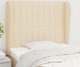 vidaXL Υποστύλωμα Κεφαλής Uszak, Κρεμ, 83x23x118/128 εκ, Υφασμάτινο