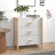 vidaXL Szafka λευκή 62x38x70 cm από ξύλινο υλικό