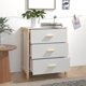 vidaXL Szafka λευκή 62x38x70 cm από ξύλινο υλικό