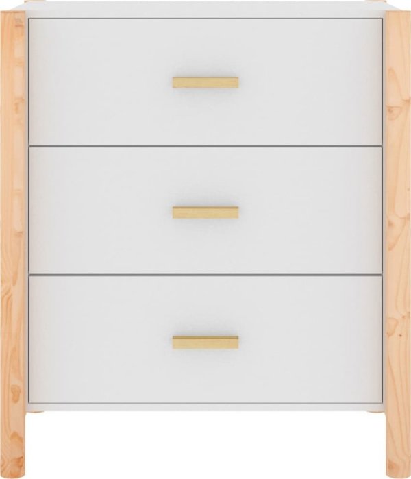 vidaXL Szafka λευκή 62x38x70 cm από ξύλινο υλικό