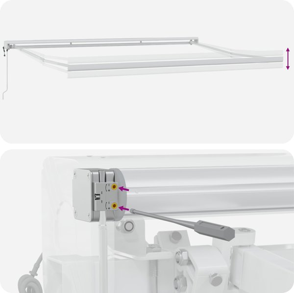 vidaXL Αυτόματη Ανασυρόμενη Τέντα 400x300 cm, Κόκκινη