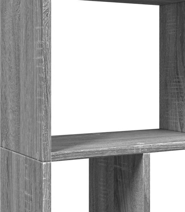 vidaXL Ράφι βιβλίων, γκρι δρυς sonoma, 60x20x120 cm