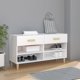 vidaXL Λευκό ντουλαπάκι παπουτσιών 102x35x55 cm από υλικό ξύλου