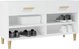 vidaXL Λευκό ντουλαπάκι παπουτσιών 102x35x55 cm από υλικό ξύλου