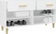 vidaXL Λευκό ντουλαπάκι παπουτσιών 102x35x55 cm από υλικό ξύλου