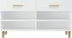 vidaXL Λευκό ντουλαπάκι παπουτσιών 102x35x55 cm από υλικό ξύλου