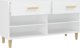 vidaXL Λευκό ντουλαπάκι παπουτσιών 102x35x55 cm από υλικό ξύλου