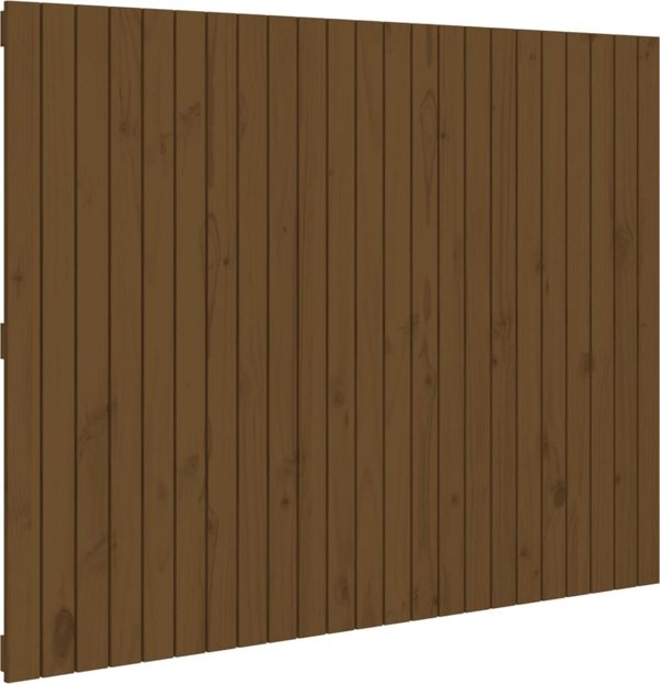 vidaXL Wezglowie lozka, miodowy braz, 146,5x3x110 cm, drewno sosnowe