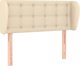 vidaXL Zaglowek uszak, κρεμ, 83x23x78/88 εκ, ύφασμα