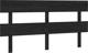 vidaXL Κεφαλάρι κρεβατιού, μαύρο, 164x3x81 εκ, μασίφ πεύκο