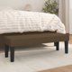 vidaXL Πάγκος, σκούρο καφέ, 100x30x30 cm, επενδυμένος με ύφασμα