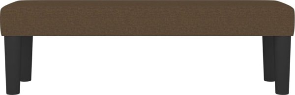 vidaXL Πάγκος, σκούρο καφέ, 100x30x30 cm, επενδυμένος με ύφασμα