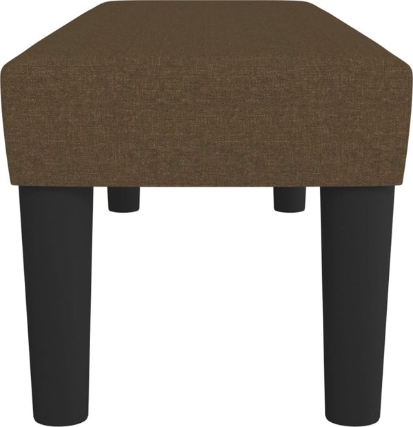 vidaXL Πάγκος, σκούρο καφέ, 100x30x30 cm, επενδυμένος με ύφασμα