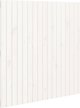 vidaXL Wezglowie lozka, biale, 108x3x110 cm, lite drewno sosnowe