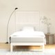 vidaXL Wezglowie lozka, biale, 108x3x110 cm, lite drewno sosnowe