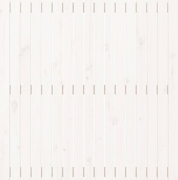vidaXL Wezglowie lozka, biale, 108x3x110 cm, lite drewno sosnowe