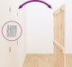 vidaXL Wezglowie lozka, biale, 108x3x110 cm, lite drewno sosnowe