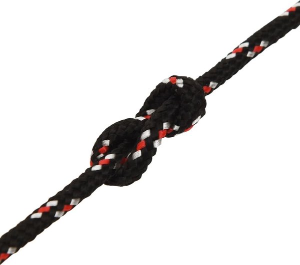 vidaXL Ναυτικό σχοινί, μαύρο, 4 mm, 50 m, πολυπροπυλένιο