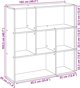 vidaXL Ράφι διαχωριστικό, μαύρο, 102x29x103,5 εκ.