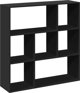 vidaXL Ράφι διαχωριστικό, μαύρο, 102x29x103,5 εκ.