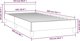 vidaXL Rama κρεβατιού με προσκέφαλο, cappuccino, 100x200 cm, τεχνητό δέρμα