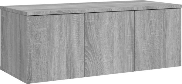 vidaXL Έπιπλο για τηλεόραση γκρι δρυς Sonoma 80x34x30 εκ.