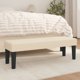 vidaXL Παγκάκι, κρεμ, 100x30x30 εκ., επενδυμένο με ύφασμα