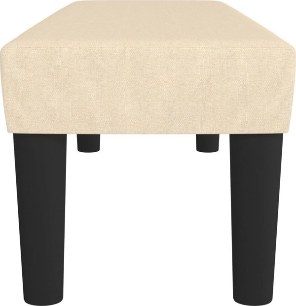 vidaXL Παγκάκι, κρεμ, 100x30x30 εκ., επενδυμένο με ύφασμα