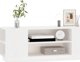 vidaXL Szafka pod telewizor, biala, 110x35x40,5cm, lite drewno sosnowe