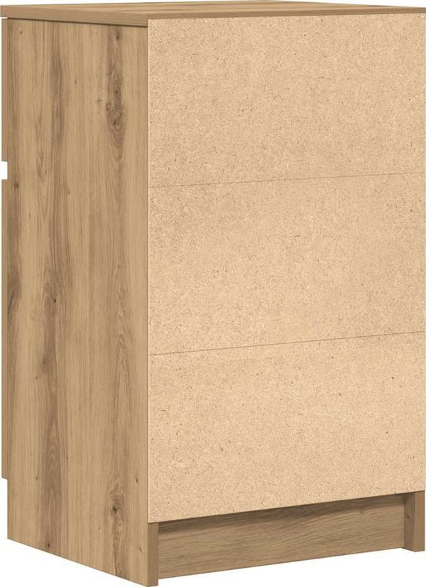 vidaXL Σετ 2 Κομοδίνα από Ξύλο Δρυός, Διαστάσεις 39x35x65 εκ.
