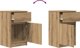 vidaXL Σετ 2 Κομοδίνα από Ξύλο Δρυός, Διαστάσεις 39x35x65 εκ.