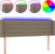 vidaXL Zagloszek do lozka z LED taupe 147x16x78/88 cm tkanina