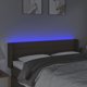 vidaXL Zagloszek do lozka z LED taupe 147x16x78/88 cm tkanina