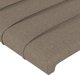 vidaXL Zagloszek do lozka z LED taupe 147x16x78/88 cm tkanina