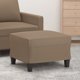 vidaXL Υποπόδιο cappuccino 60x50x41 cm από συνθετικό δέρμα