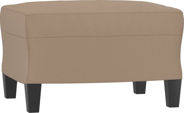 vidaXL Υποπόδιο cappuccino 60x50x41 cm από συνθετικό δέρμα