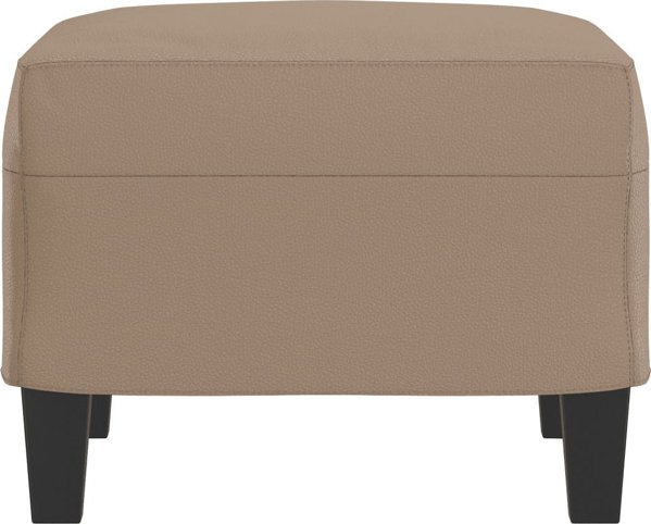 vidaXL Υποπόδιο cappuccino 60x50x41 cm από συνθετικό δέρμα