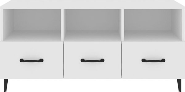 vidaXL Szafka pod TV biala 102x35x50 cm